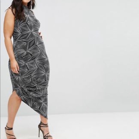 ASOS Curve Dresses & Skirts - High neck asymmetrical dress